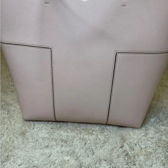 Tory Burch T Block North South Tall Tote Pink Shell - Picture 2 of 13